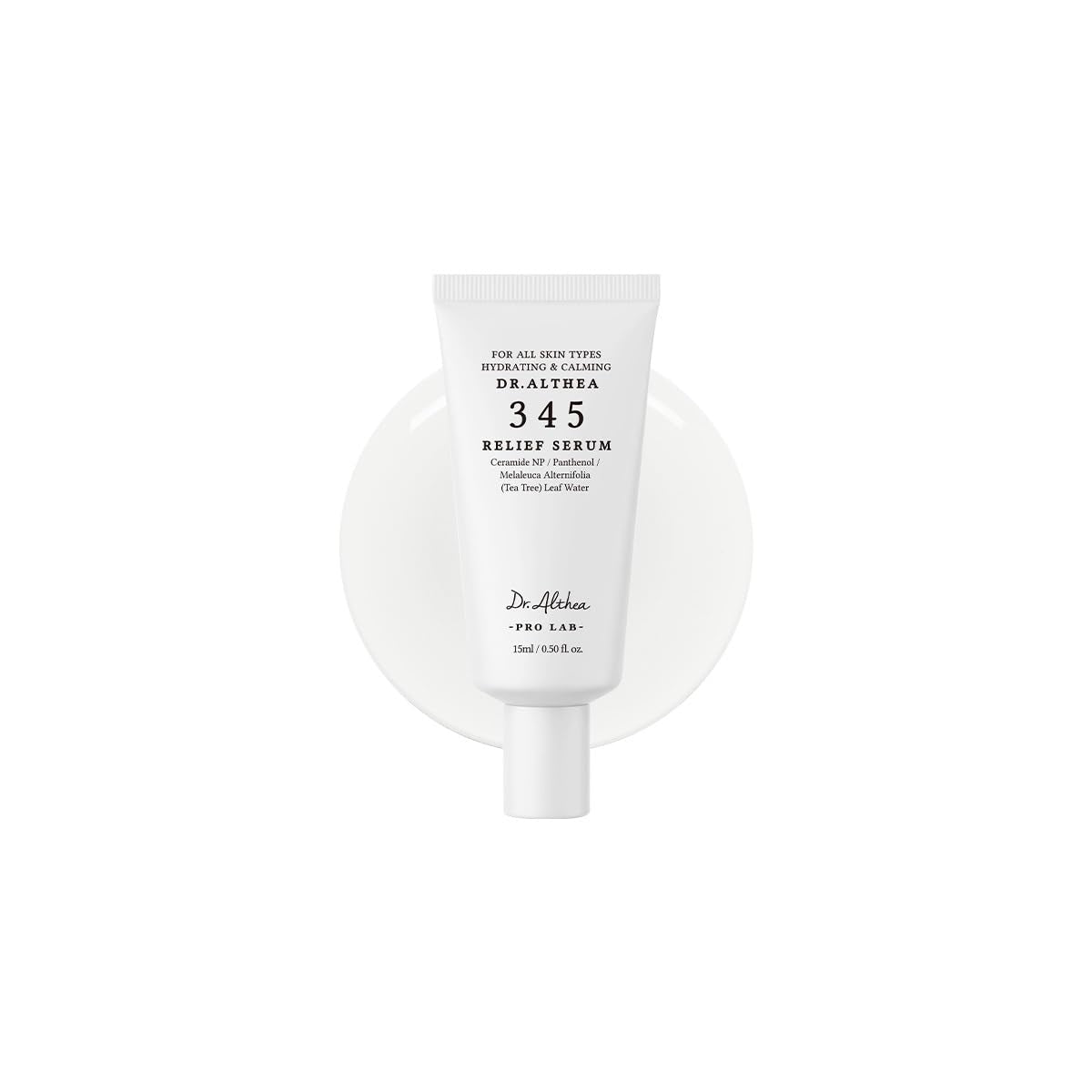 345 Relief Serum, Korean Vegan Skin Care, 0.50 Fl Oz | Daily Hydrating Serum for Dry & Irritated Skin, Helps Soothe Redness with Tea Tree Leaf Water & Niacinamide & Panthenol