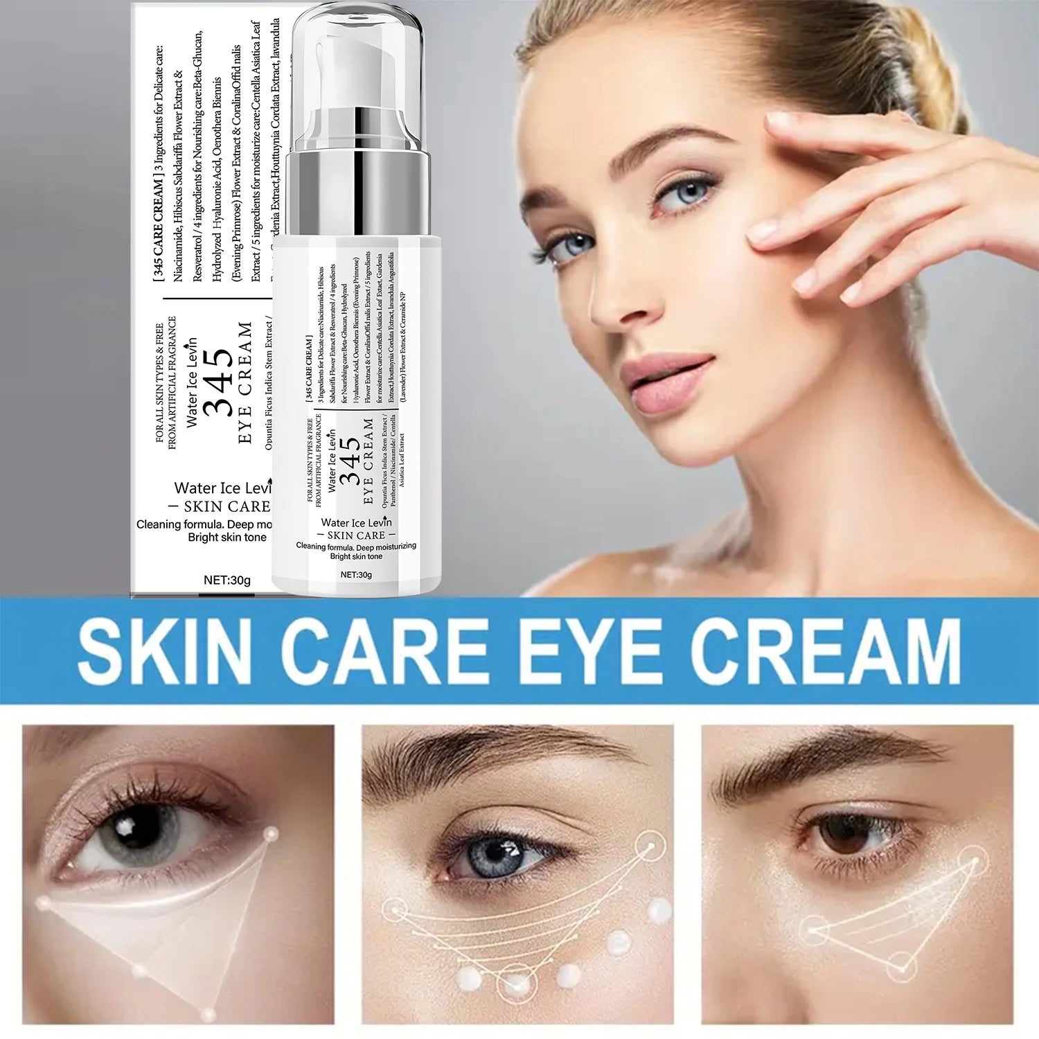 Formula 345 Eye Cream, Advanced Retinol & Peptide Fusion, Deep Hydration and Anti-Wrinkle Care